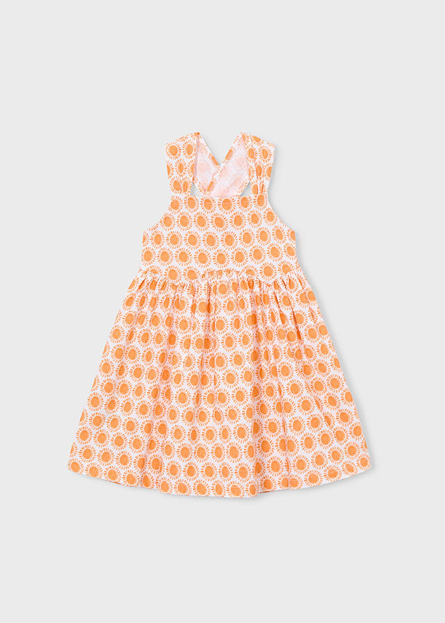 Mayoral Vestito spalline stampa bambina zucca – vista 4
