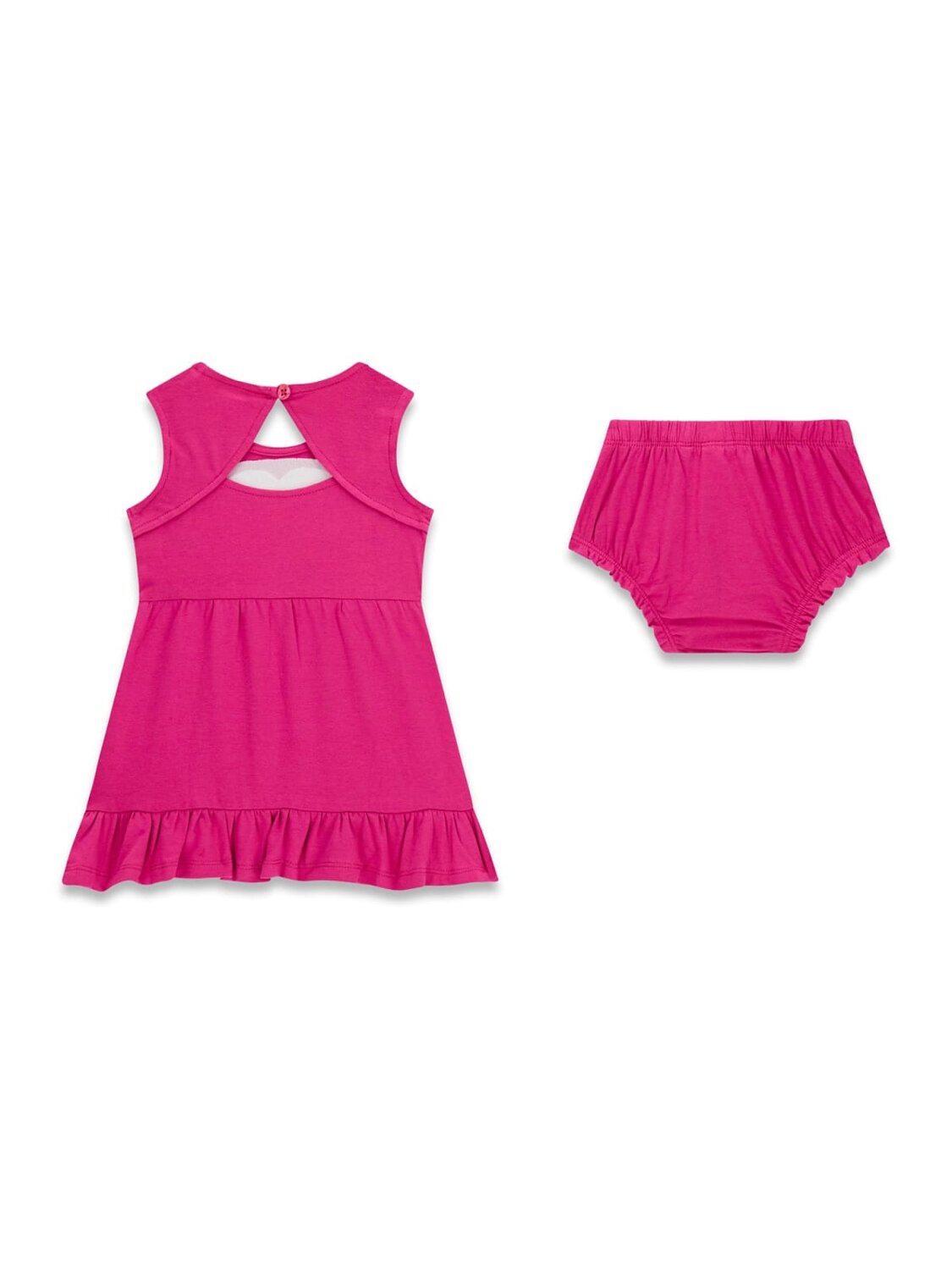 Guess Kids Set abito senza maniche mutandina bambino baby viola dragonfruit – vista 2