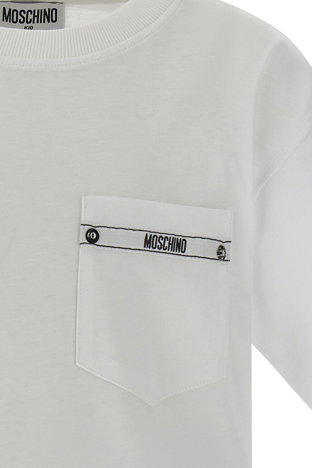 Moschino maglia bambino in cotone bianco - vista alternativa 2