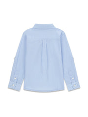Guess Kids Camicia popeline regolabile elegante a manica lunga bambino N6RH02 – vista 2