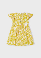 Mayoral Abito bretelline stampato bambina miele – vista 2