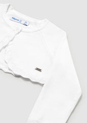 Mayoral Bolero maglia bambina baby bianco – vista 3