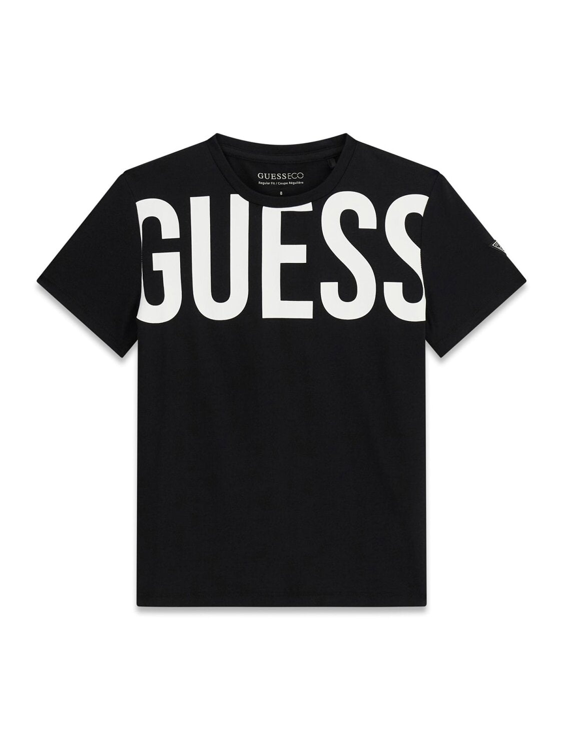 Guess Kids T-shirt minimal a manica corta ragazza nero