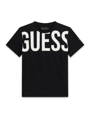 Guess Kids T-shirt minimal a manica corta ragazza nero