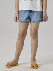Name It shorts bambina in cotone blu - vista alternativa 5