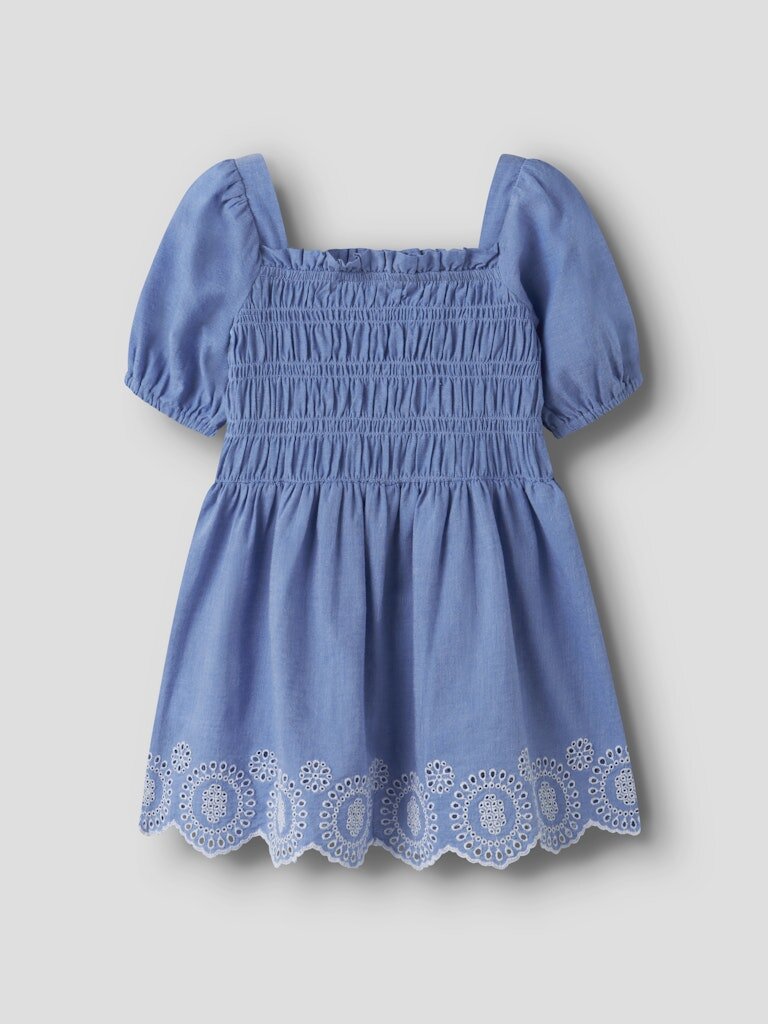 Name It abito bambina in cotone viola - vista alternativa 2