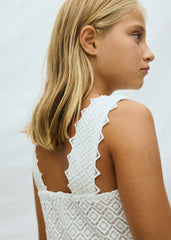 Mayoral Vestito ragazza panna – vista 3