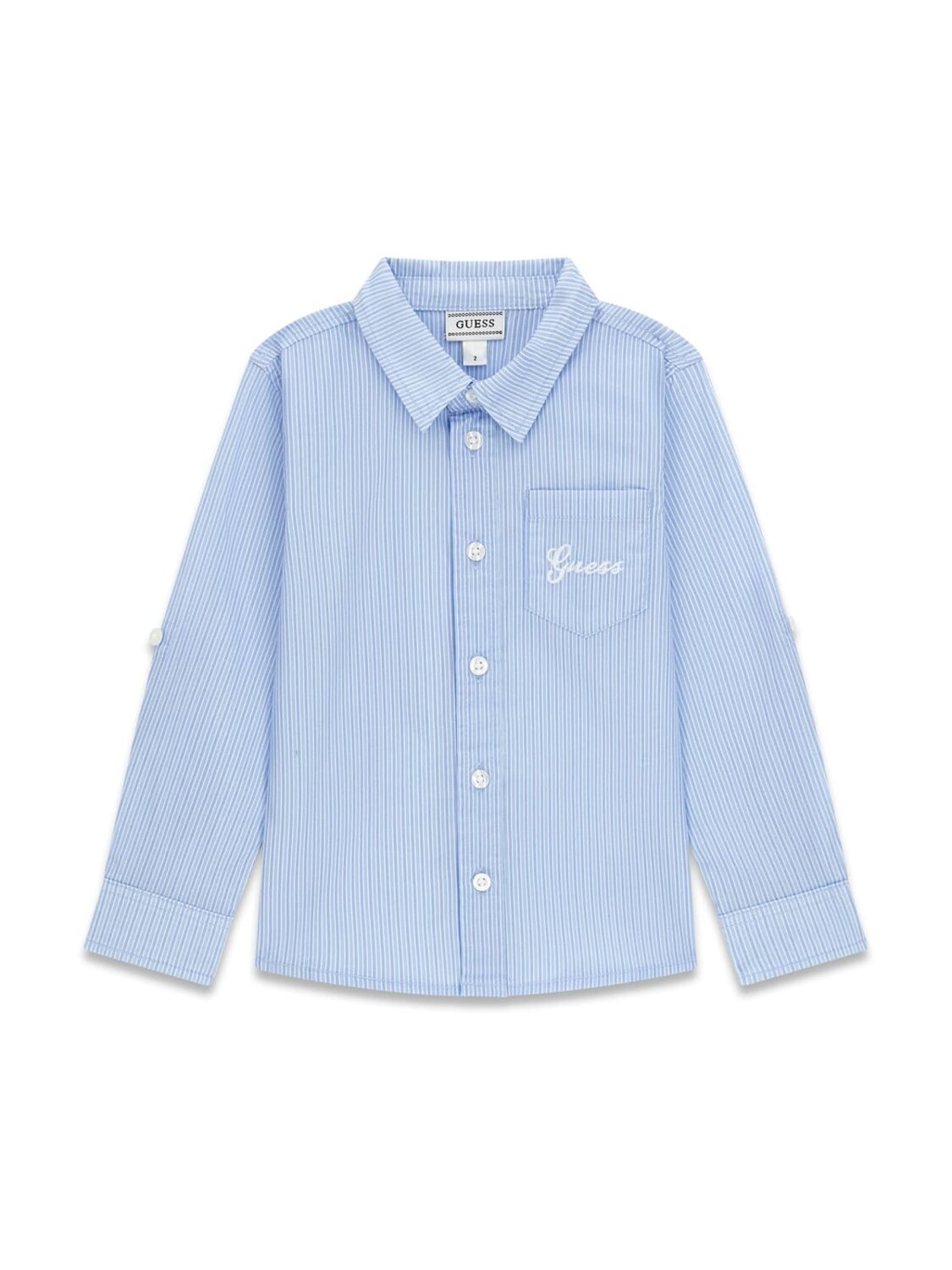 Guess Kids Camicia popeline regolabile elegante a manica lunga bambino N6RH02