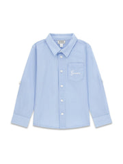Guess Kids Camicia popeline regolabile elegante a manica lunga bambino N6RH02