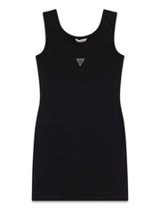 Guess Kids Abito jersey stretch spalla larga ragazzo nero