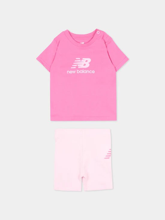 New Balance T-shirt neonata in cotone rosa