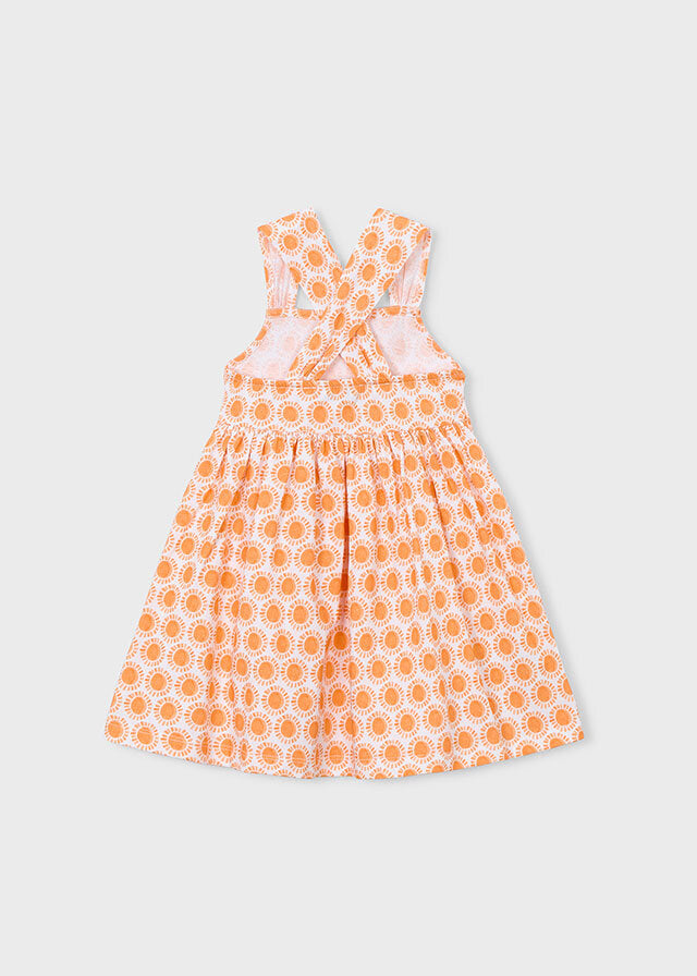 Mayoral Vestito spalline stampa bambina zucca – vista 5