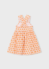 Mayoral Vestito spalline stampa bambina zucca – vista 5