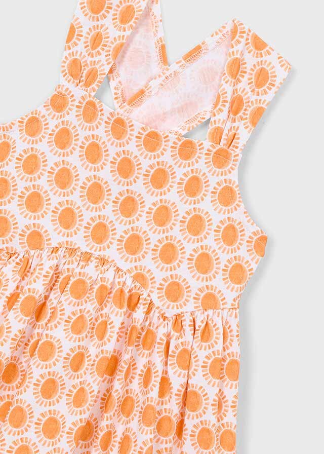 Mayoral Vestito spalline stampa bambina zucca – vista 6
