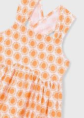 Mayoral Vestito spalline stampa bambina zucca – vista 6