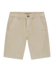 Guess Kids Shorts chino misto lino ragazza beige pietra