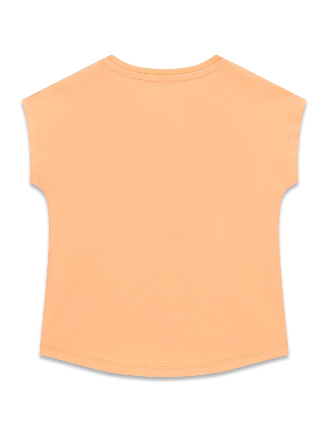 Guess Kids T-shirt orlo asimmetrico a manica corta bambina K6GI03 tranquila arancio – vista 2