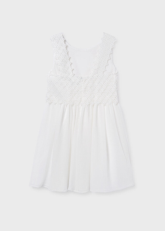 Mayoral Vestito ragazza panna – vista 5