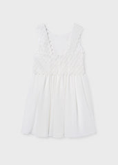 Mayoral Vestito ragazza panna – vista 5