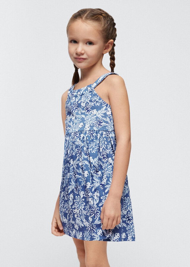 Mayoral Vestito stampato bambino unisex tinta-blu