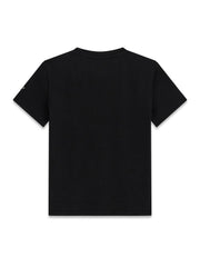 Guess Kids T-shirt minimal a manica corta ragazza nero – vista 2
