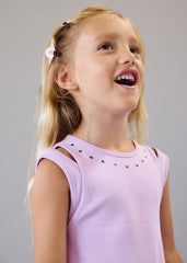 Mayoral Vestito bambina lilac 3938-92-6K – vista 2