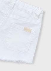 Mayoral Shorts twill bambina bianco – vista 5
