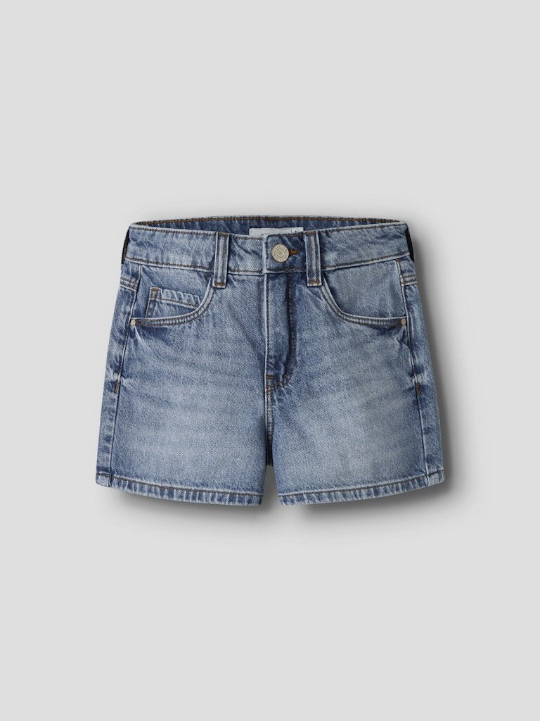 Name It shorts bambina in cotone blu - vista alternativa 3