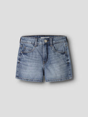 Name It shorts bambina in cotone blu - vista alternativa 3