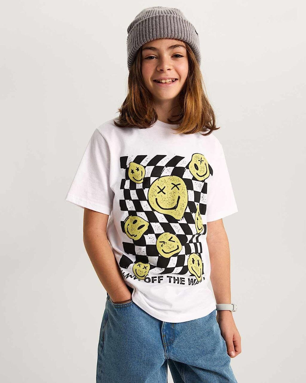 Vans T-shirt ragazzo bianco modello VN000VX1WHT1 - vista alternativa 3