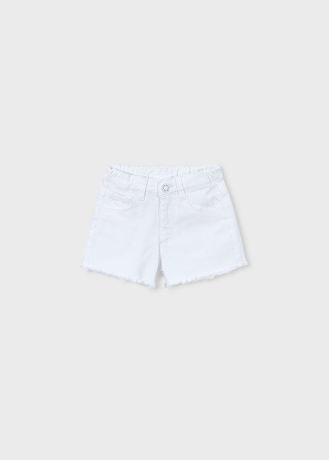 Mayoral Shorts twill bambina bianco – vista 3