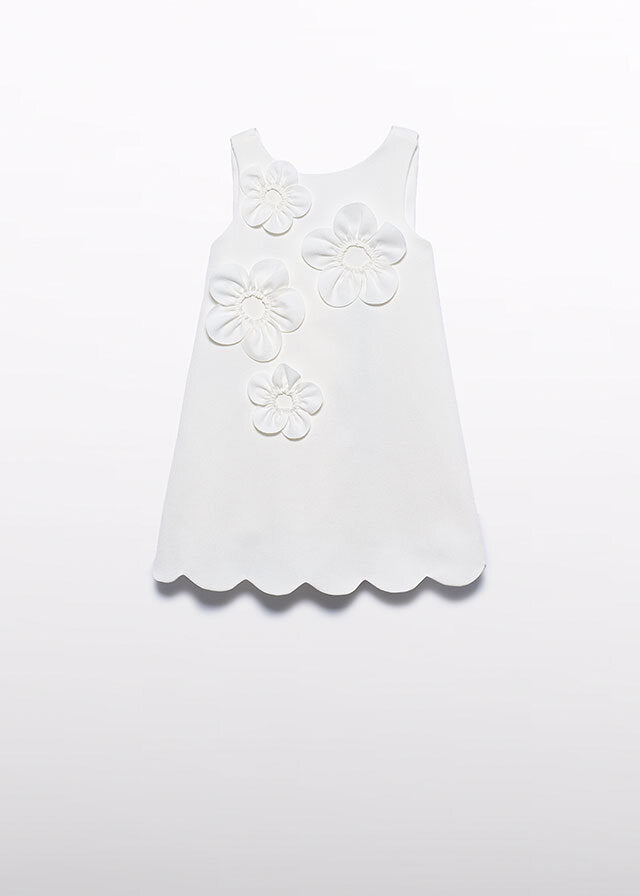 Abel & Lula vestito bambina modello 5055 panna – vista 2