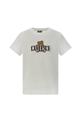 Moschino T-shirt bambino unisex in cotone bianco