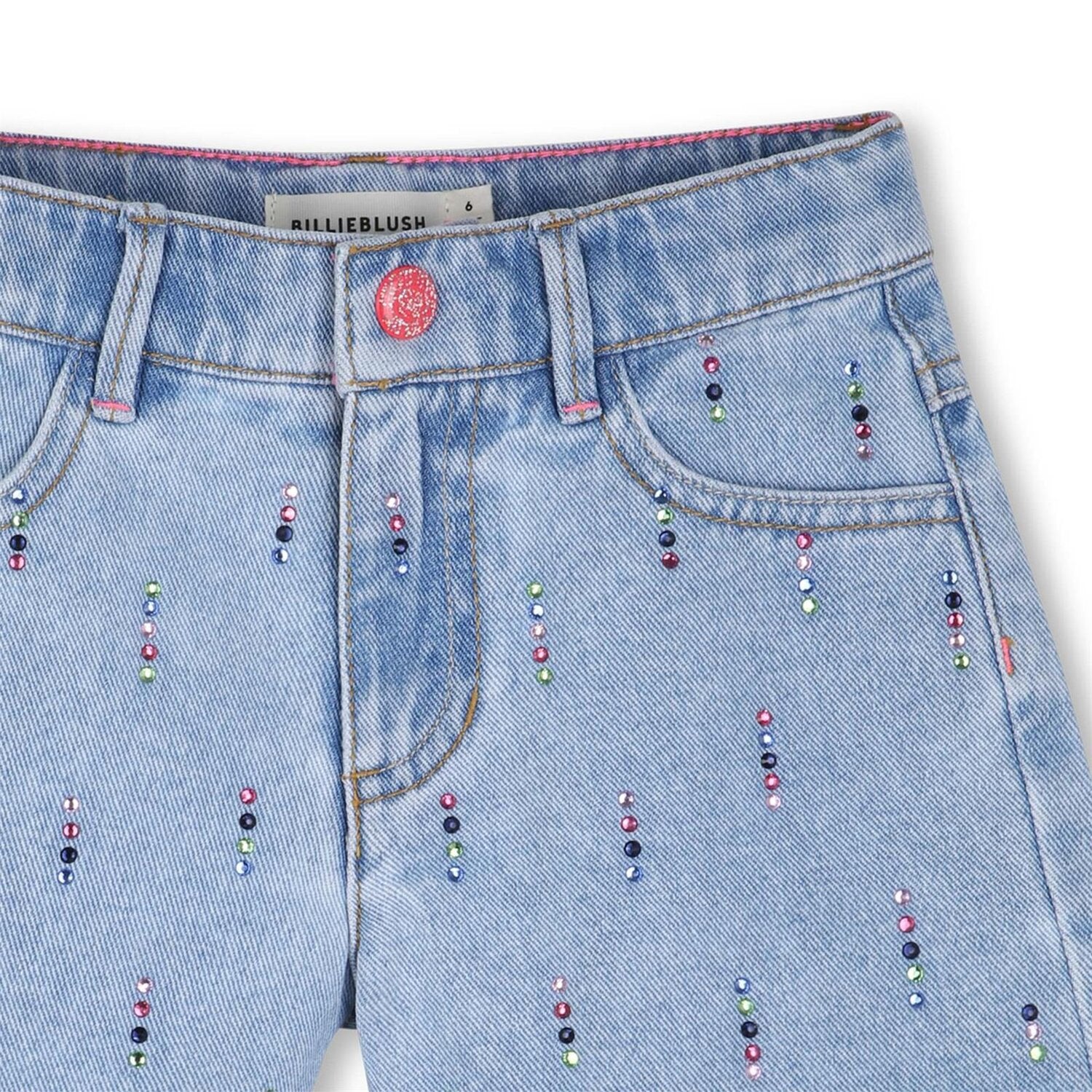 Billieblush shorts bambina con borchiette - vista alternativa 3