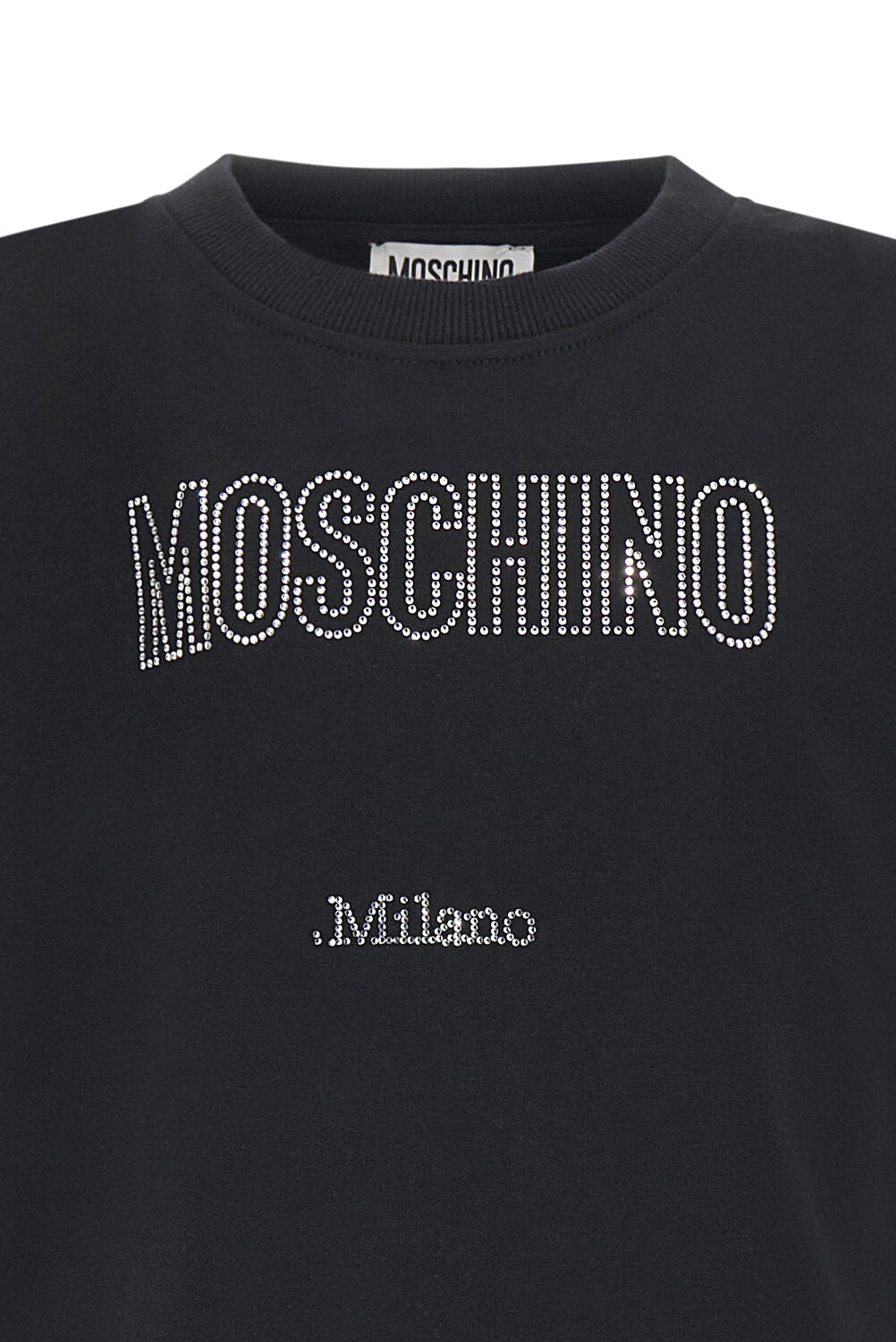 Moschino abito bambina in cotone nero modello HDV0HYLDA25 - vista alternativa 2