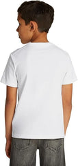 Calvin Klein Kids T-shirt junior unisex in cotone bianco modello IU0IU00682J - vista alternativa 2