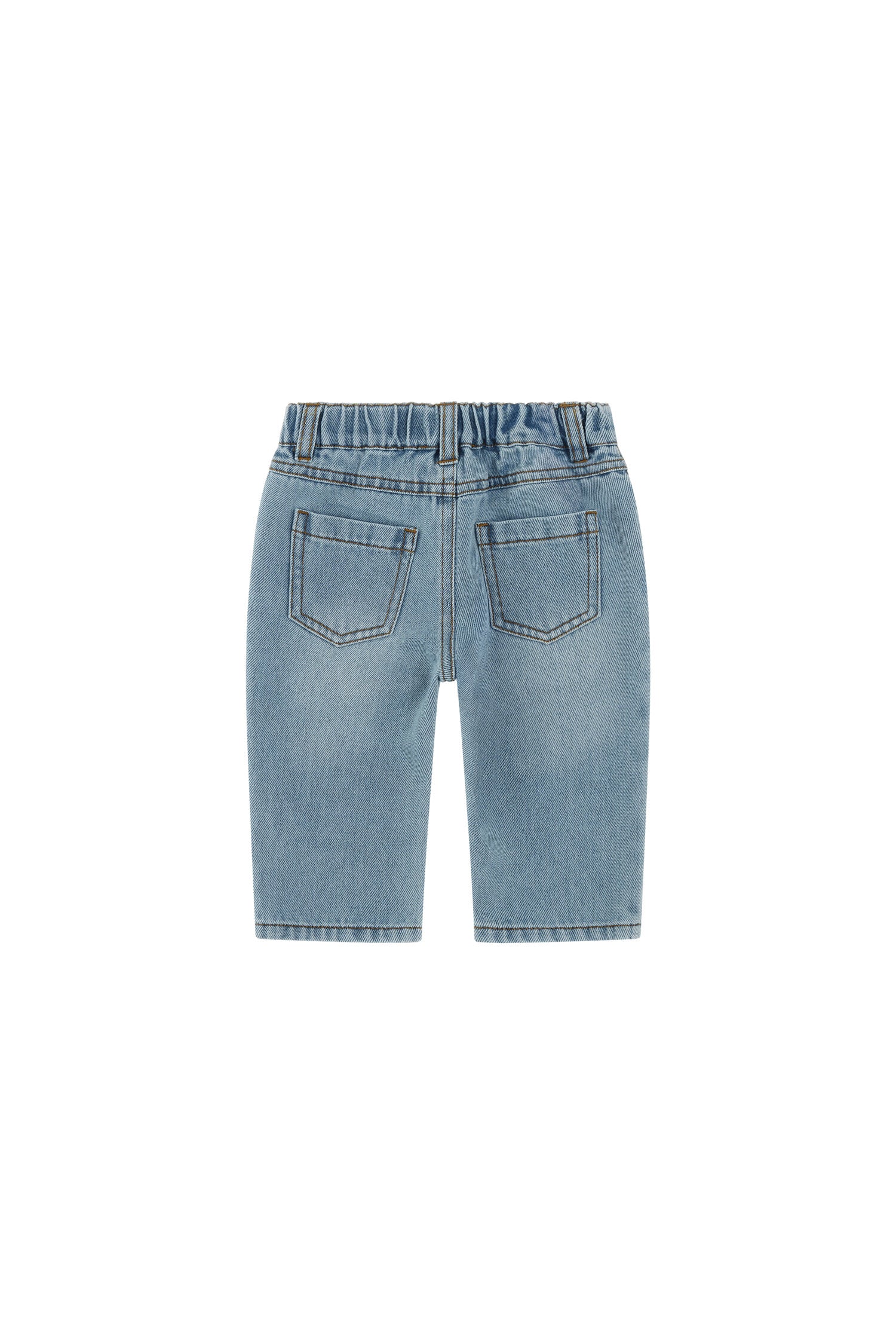 Moschino jeans baby unisex in denim blu - vista alternativa 2