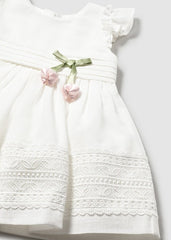 Mayoral Vestito bambina baby ecru 1907-42-4A – vista 5