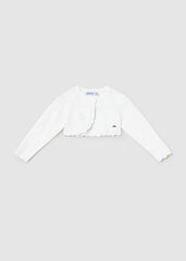 Mayoral Bolero maglia bambina baby bianco