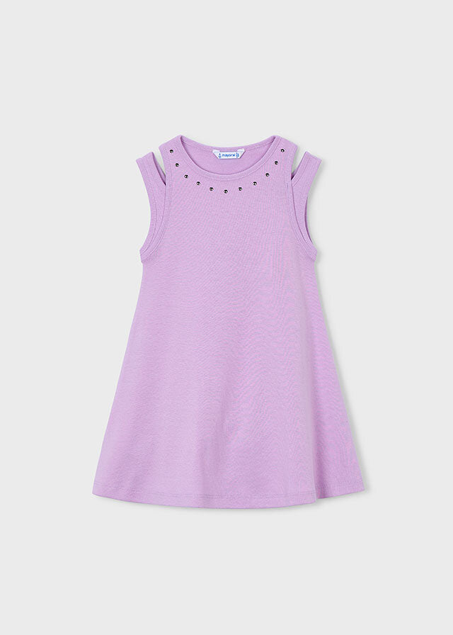Mayoral Vestito bambina lilac 3938-92-6K – vista 3