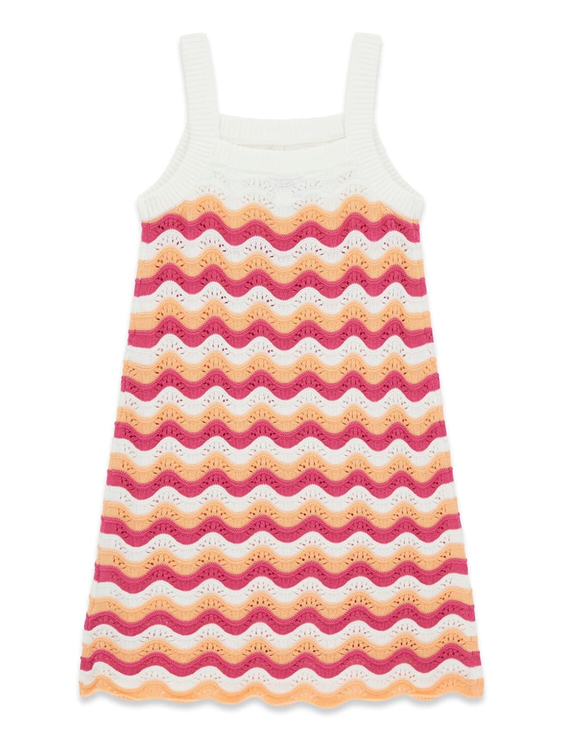 Guess Kids Abito crochet senza maniche bambina viola link and oran
