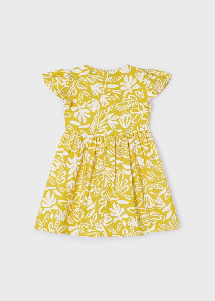Mayoral Abito bretelline stampato bambina miele – vista 3