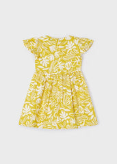 Mayoral Abito bretelline stampato bambina miele – vista 3