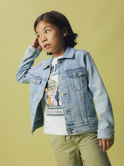 Name It giubbino bambino in cotone blu - vista alternativa 5