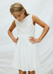 Mayoral Vestito ragazza panna