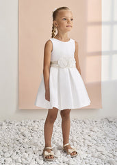 Abel & Lula vestito bambina modello 5030 panna