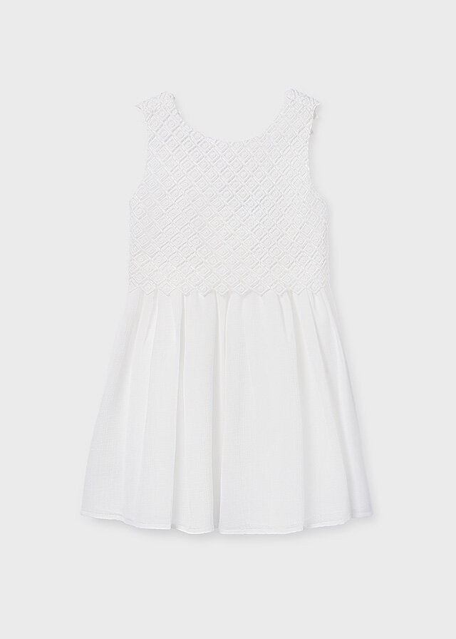 Mayoral Vestito ragazza panna – vista 4