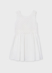 Mayoral Vestito ragazza panna – vista 4