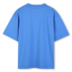 Timberland T-shirt bambino a manica corta blu - vista alternativa 2