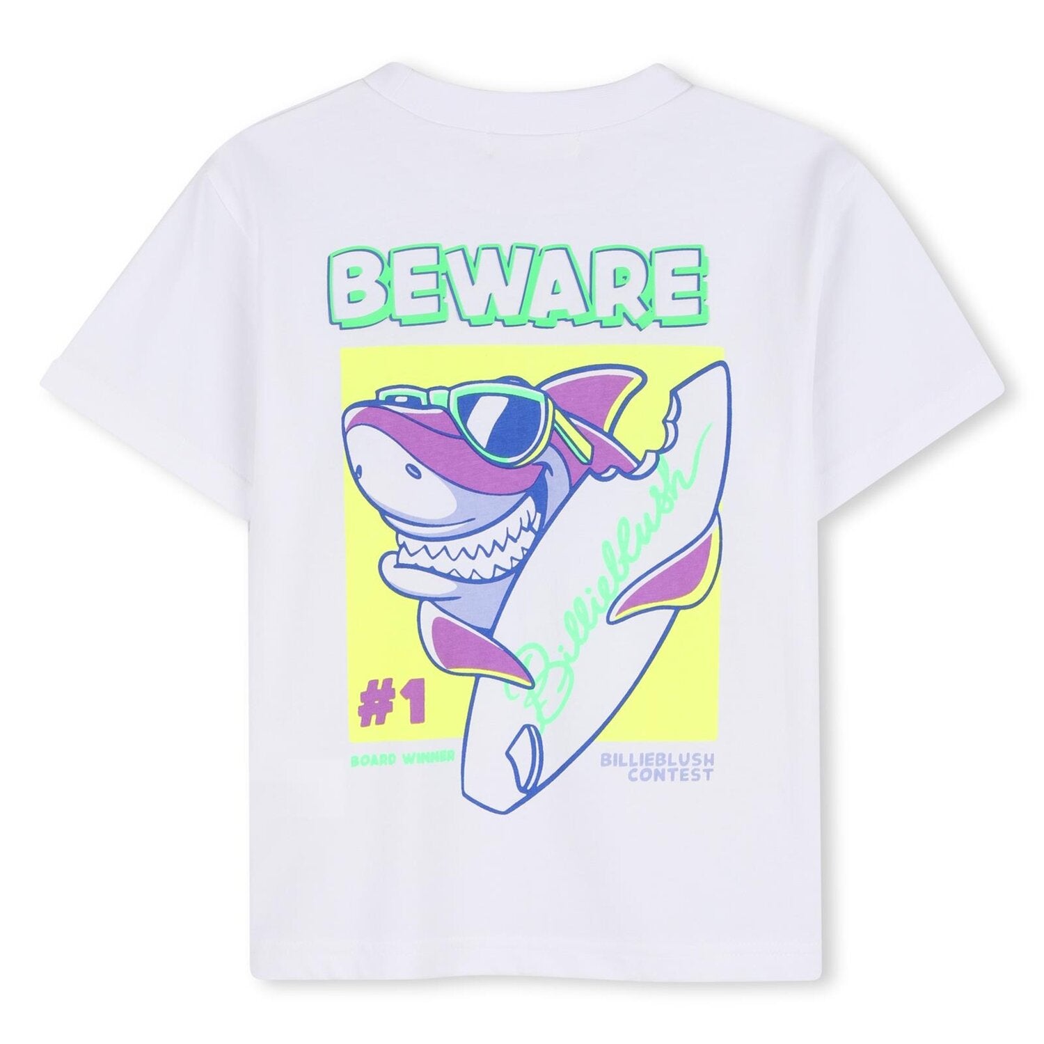 Billieblush T-shirt bambina a manica corta bianco modello U21705 - vista alternativa 2